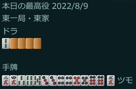 絵に書いたような倍満